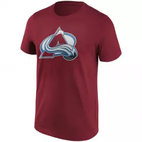T-shirt NHL Colorado Avalanche Fanatics Prima Logo Rojo para hombre