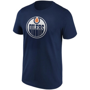 Fanatics Prima Logo T-shirt NHL Edmonto Oilers Navy