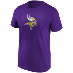 T-shirt NFL Minnesota Vikings Fanatics Prima Logo Purpura para hombre
