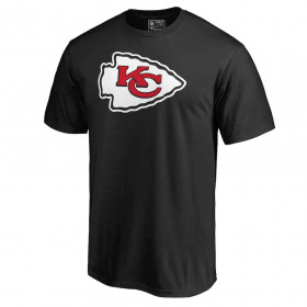 T-shirt NFL Kensas City Chiefs Fanatics Prima Logo Negro para hombre