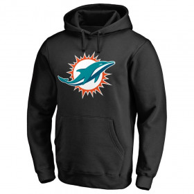 Sweat à capuche NFL Miami Dolphins Fanatics Prima Logo Noir