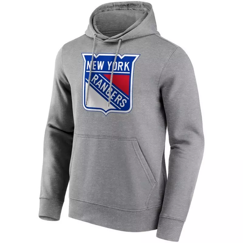 Sudadera con capucha NHL New York Rangers Fanatics Prima Logo Gris