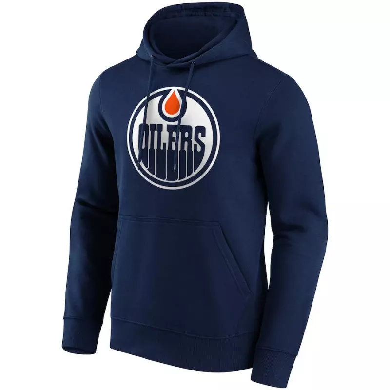 Sudadera con capucha NHL Edmonto Oilers Fanatics Prima Logo azul marino