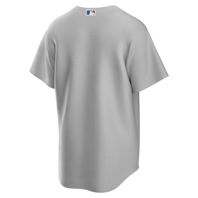 Camiseta de beisbol MLB Los Angeles Dodgers Nike Replica Alternate Road Gris para Hombre