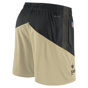 Men's Nike Dri Fit Knit Short NFL New Orleans Saints Black