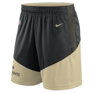 Short NFL New Orleans Saints Nike Dri Fit Knit Negro para hombre
