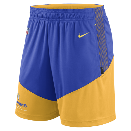 Short NFL Los Angeles Rams Nike Dri Fit Knit Jaune pour homme