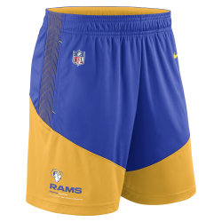 Short NFL Los Angeles Rams Nike Dri Fit Knit Jaune pour homme