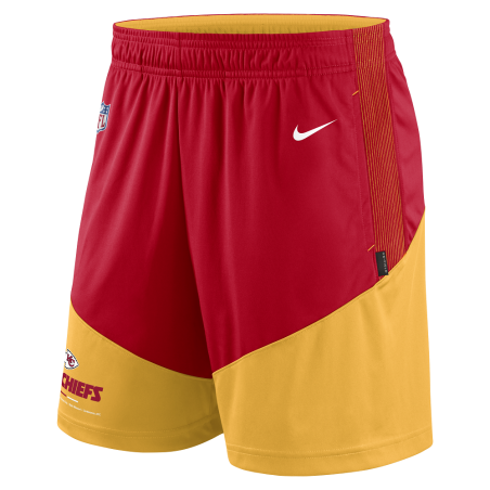 Short NFL Kansas City Chiefs Nike Dri Fit Knit Jaune pour homme