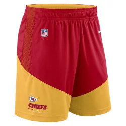 Short NFL Kansas City Chiefs Nike Dri Fit Knit Jaune pour homme