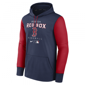 Sweat à capuche MLB Boston Red Sox Nike Therma Bleu marine pour homme