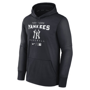Men's Nike Logo Therma Hoodie MLB New York Yankees Navy