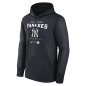 Men's Nike Logo Therma Hoodie MLB New York Yankees Navy