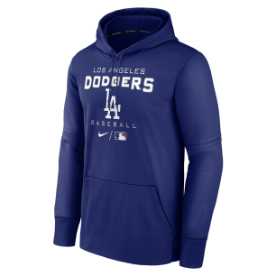 Men's Nike Logo Therma Hoodie MLB Los Angeles Dodgers Royal