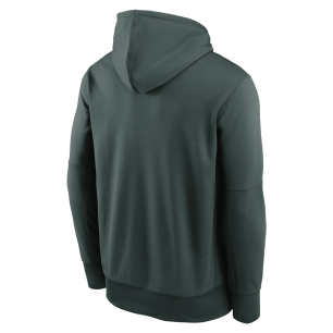 Sudadera MLB Oakland Athletics Nike Wordmark Therma Verde Para hombre