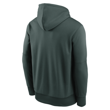 Men's Nike Wordmark Therma Hoodie MLB Oakland Athletics Green