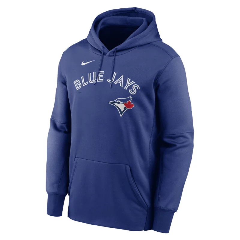 Sweat à capuche MLB Toronto Blue Jays Nike Wordmark Therma Bleu pour homme