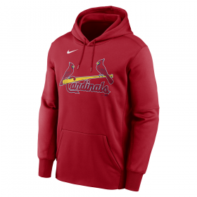 Sweat à capuche MLB St. Louis Cardinals Nike Wordmark Therma Rouge pour homme