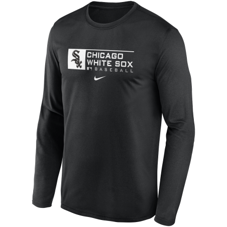Men's Nike Legend Team Long sleeve Tee MLB Chicago White Sox Black