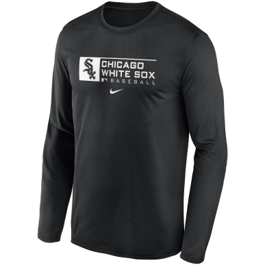 Men's Nike Legend Team Long sleeve Tee MLB Chicago White Sox Black
