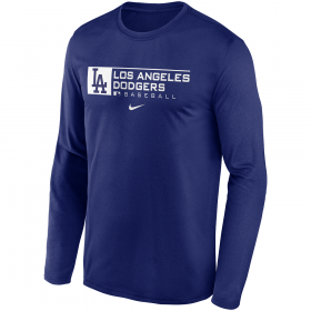 T-shirt Manches longues MLB Los Angeles Dodgers Nike Legend Team Bleu pour homme