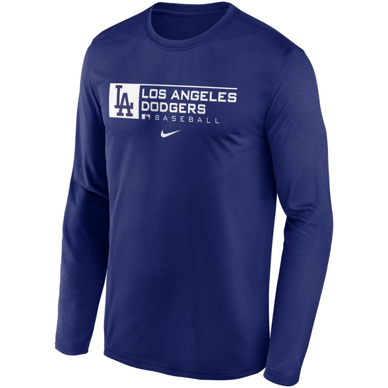 Men's Nike Legend Team Long sleeve Tee MLB Los Angeles Dodgers Royal