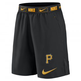 Short MLB Pittsburgh Pirates Nike Primetime Logo woven Negro