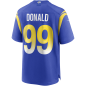 Maillot NFL Aaron Donald Los Angeles Rams Nike Game Team colour bleu