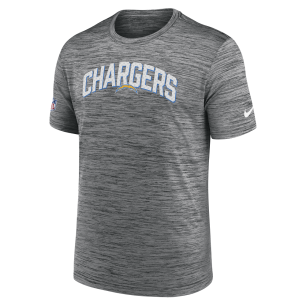 Men's Nike Dri Fit Team Velocity T-shirt NFL Los Angeles Chargers Grey