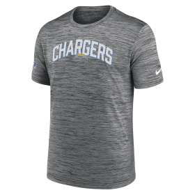 T-shirt NFL Los Angeles Chargers Nike Dri Fit Team Velocity Gris para hombre