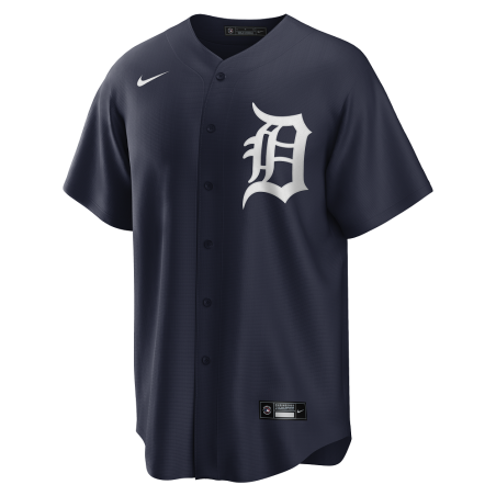 Men's Nike Replica Alternate MLB jersey Detroit Tigers Navy