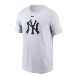 T-Shirt MLB New York Yankees Nike Wordmark Blanc pour Homme
