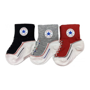 Kid's Converse Lightweight Socks 3 pack Red