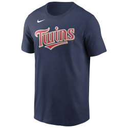 T-shirt MLB Minnesota Twins Nike Wordmark Marina para hombre