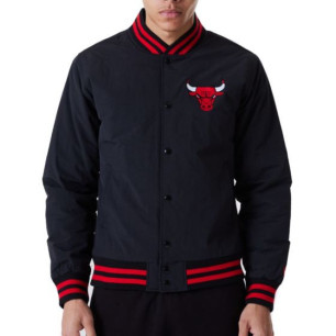 New Era Team Logo Bomber NBA Chicago Bulls Black