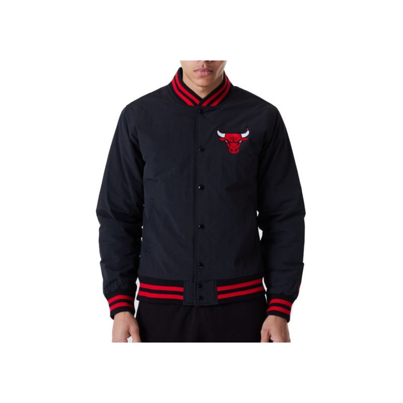 New Era Team Logo Bomber NBA Chicago Bulls Black