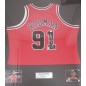 Maillot NBA Dennis Rodman Chicago Bulls signé et authentifié Rouge Maillot NBA Dennis Rodman Chicago Bulls signé et authentifié Rouge