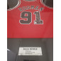 Maillot NBA Dennis Rodman Chicago Bulls signé et authentifié Rouge Maillot NBA Dennis Rodman Chicago Bulls signé et authentifié Rouge