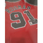 Maillot NBA Dennis Rodman Chicago Bulls signé et authentifié Rouge Maillot NBA Dennis Rodman Chicago Bulls signé et authentifié Rouge