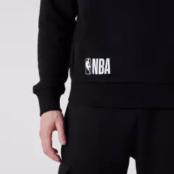 Sweat à capuche NBA Brooklyn nets New Era Half Logo Noir pour homme