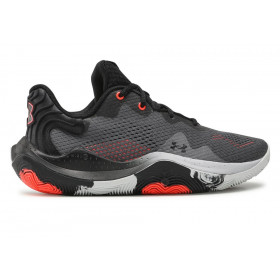 Chaussure de Basketball Under Armour Spawn 4 Low Gris