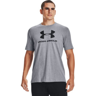 Men's Under Armour Sportstyle Logo Short Sleeve Tee Grey