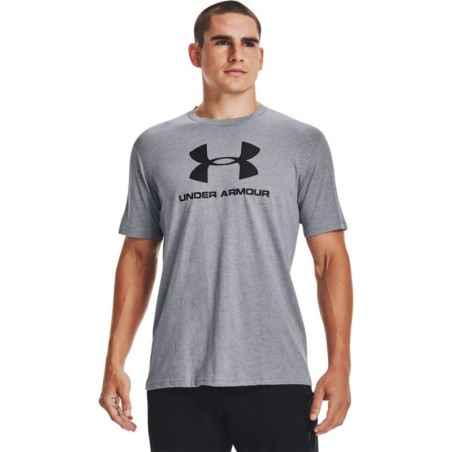 Men's Under Armour Sportstyle Logo Short Sleeve Tee Grey