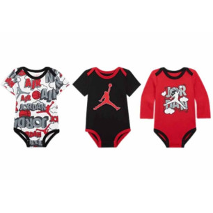 Baby's Jordan Air comic Bodysuit set 3 pack Multicolor