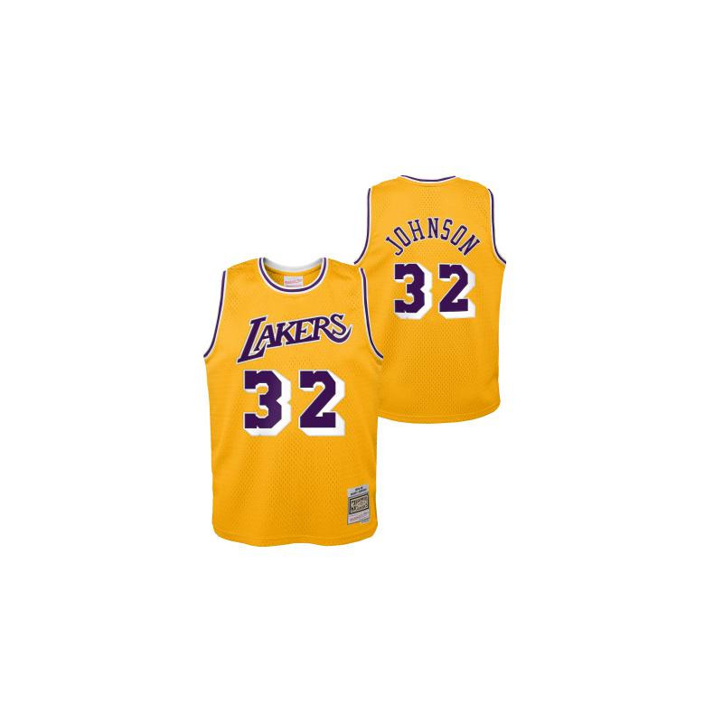 Baby's Mitchell & Ness Hardwood Classic NBA Jersey Magic Johnson Los Angeles Lakers yellow