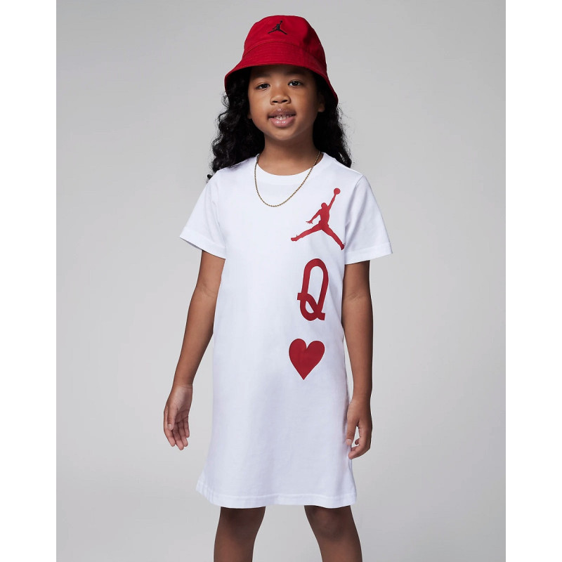 Girl's Jordan Mini me Dress white