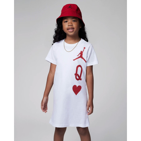 Girl's Jordan Mini me Dress white