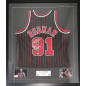 Maillot NBA Dennis Rodman Chicago Bulls signé and authentifié Noir Maillot NBA Dennis Rodman Chicago Bulls signé and authentifié Noir