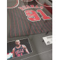 Maillot NBA Dennis Rodman Chicago Bulls signé and authentifié Noir Maillot NBA Dennis Rodman Chicago Bulls signé and authentifié Noir