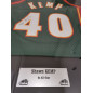 Maillot NBA Shawn Kemp Seattle Sonics signé and authentifié Vert